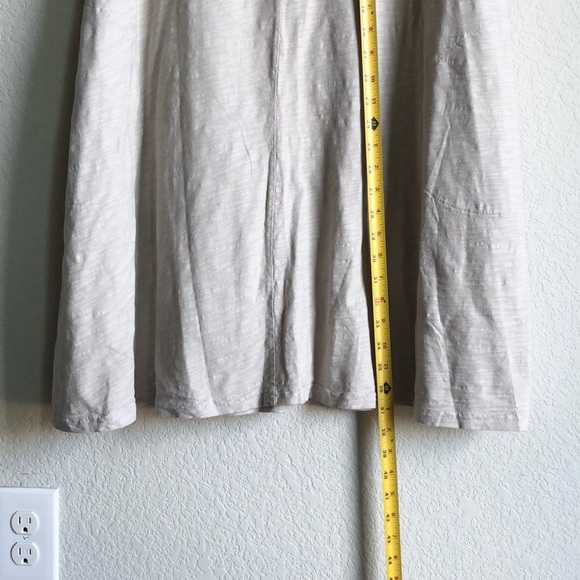 NWT Fresh Produce Lorna Short Sleeve Shirt Dress Cloud Grey Beige 1X Pockets - Picture 16 of 16